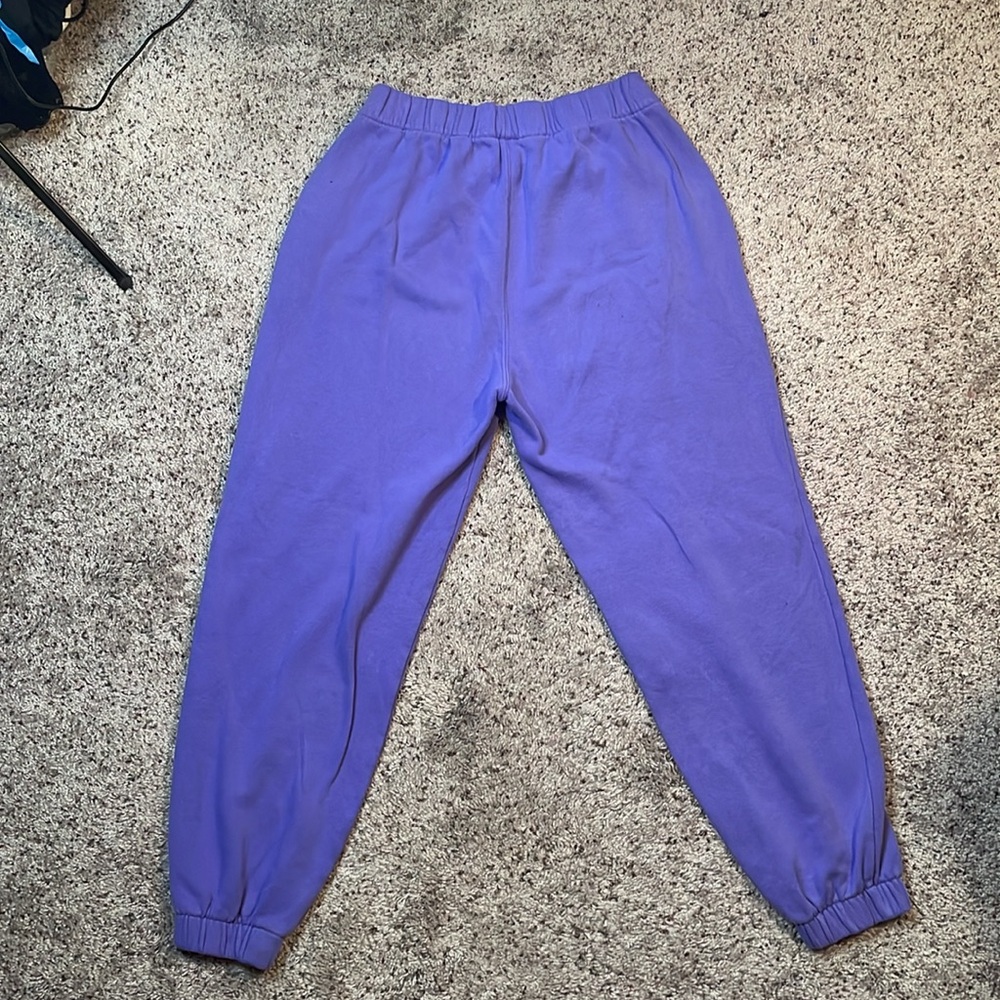 Hollister Adjustable Rise Purple Joggers Size Small - Picture 4 of 6